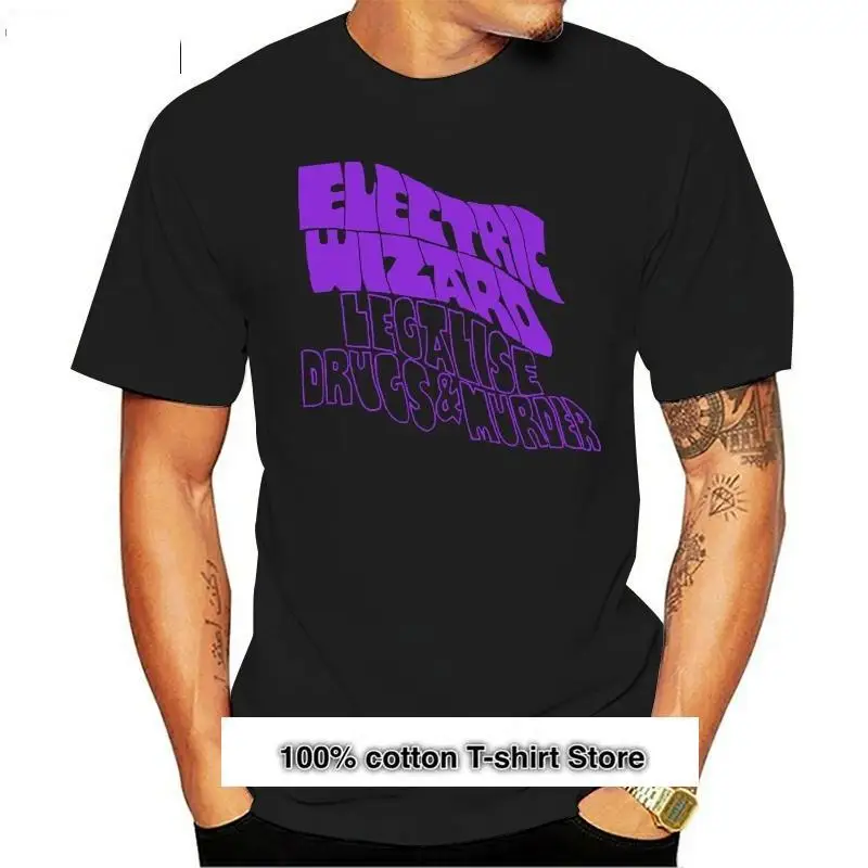 Camisetas de verano para hombre, camisa negra con banda de Metal, Electric Wizard Murder, talla S 3Xl, 2024