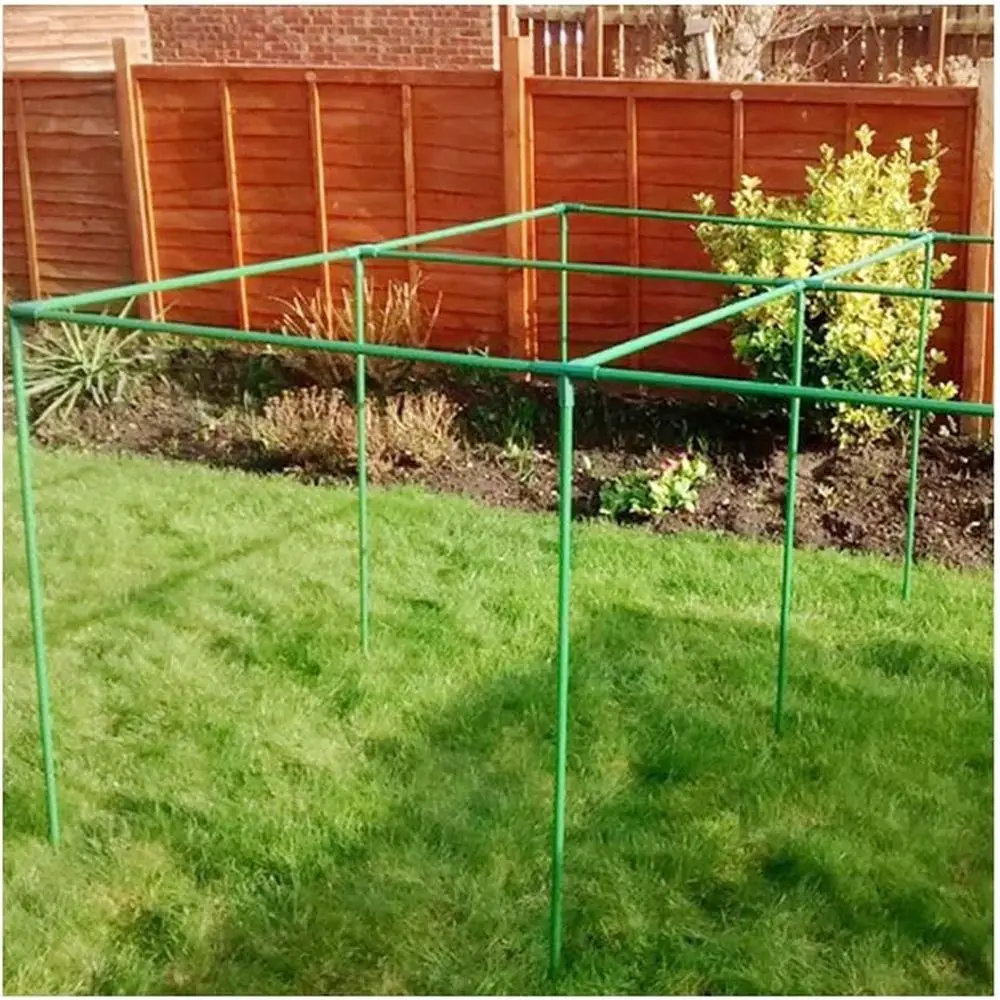 

36 90cm Garden Plant Support Stakes - 36 Pack of 20x900mm Coated Steel Pipes for Climbing Plants and Veggies