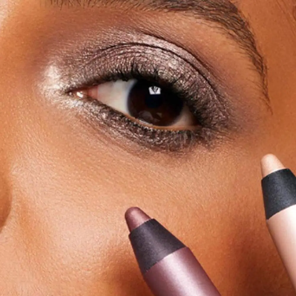 2025 Cień do powiek i eyeliner 2 w 1 Wodoodporny, odporny na rozmazywanie, gładki eyeliner Naturalny kolor Dwa w jednym eyeliner i cień do powiek w pisaku