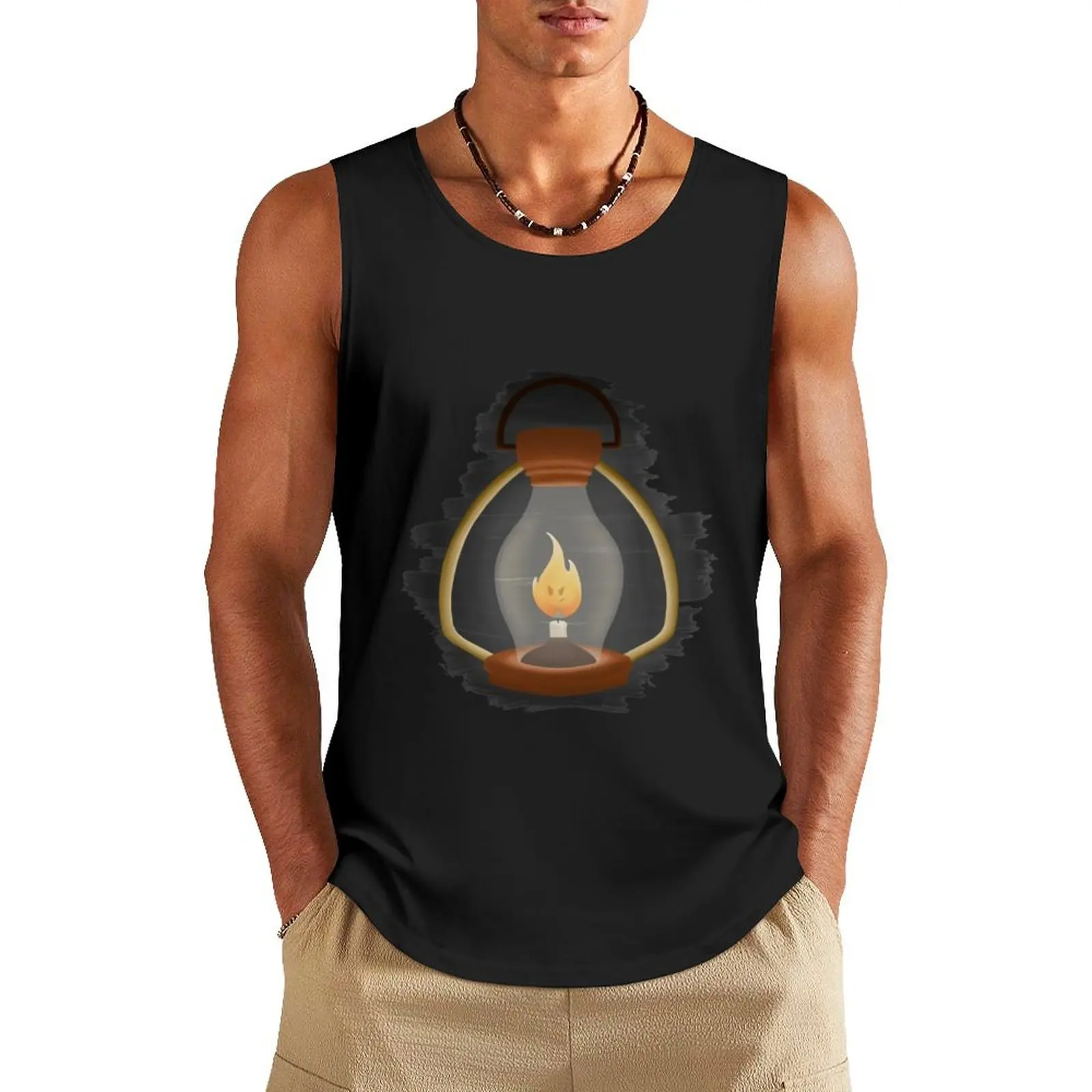 Fire Friend Tank Top sleeveless shirt man gym Bodybuilding shirt fitness clothing for men