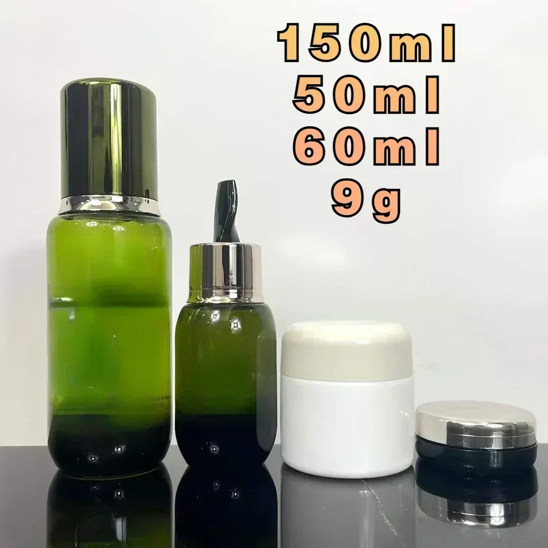 2024 패션 새로운 페이스 크림, 60ml 로션, 150ml 세럼, 50ml 립 밤, 9G 메이크업 세트