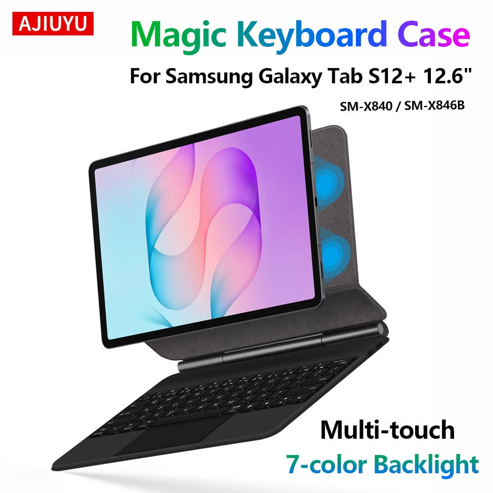 Backlight Magic Keyboard With Touchpad For Samsung Galaxy Tab S12+ 12.6