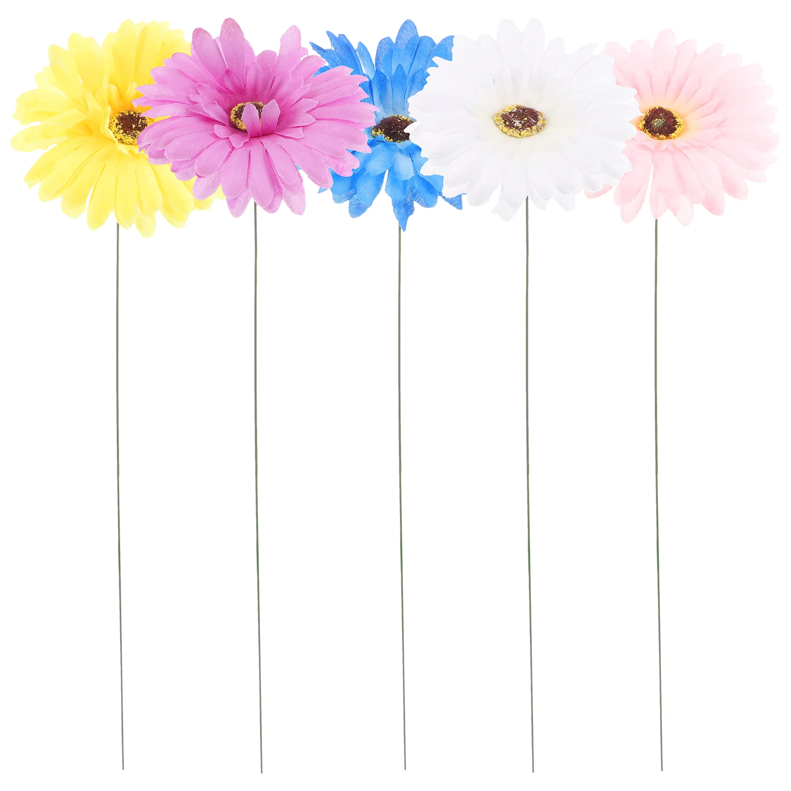

5 Pcs Daisy Shaped Stakes Fresh Color Garden Decor Lawn naments Adorable Insert Metal Garden Metal Craft Patio
