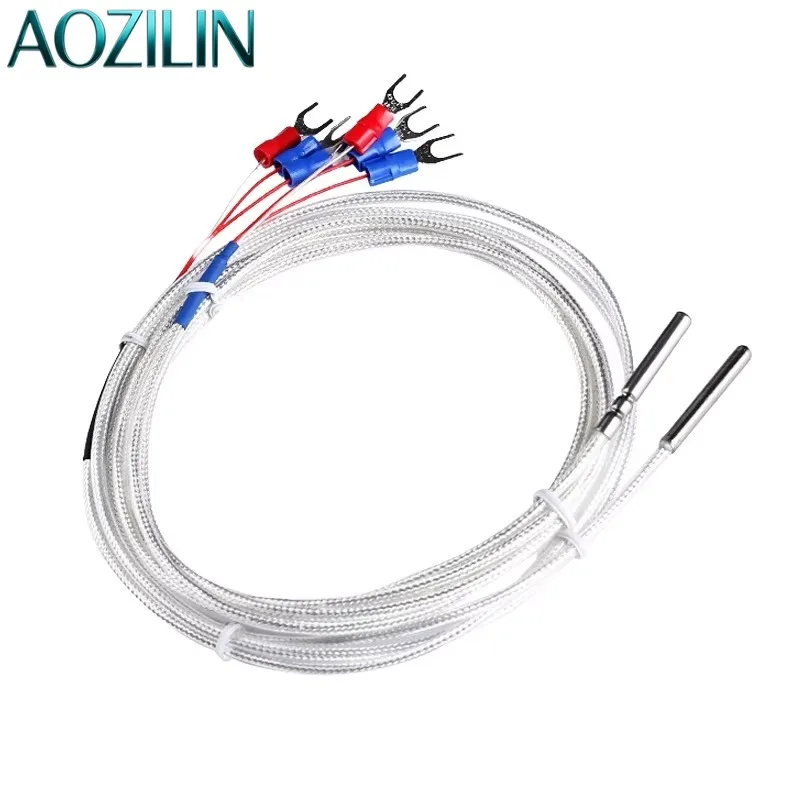 Class A 3 Wire Pt1000 Pt-100 Probe Thermocouple Temperature Sensor Stainless Steel Screw Type 3M OEM ODM