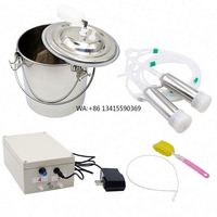 Good price 2025 Manual Portable Hand Operated Stainless Steel 5L Sheep Milking Machines Portable Manual Goat Milking Machine New