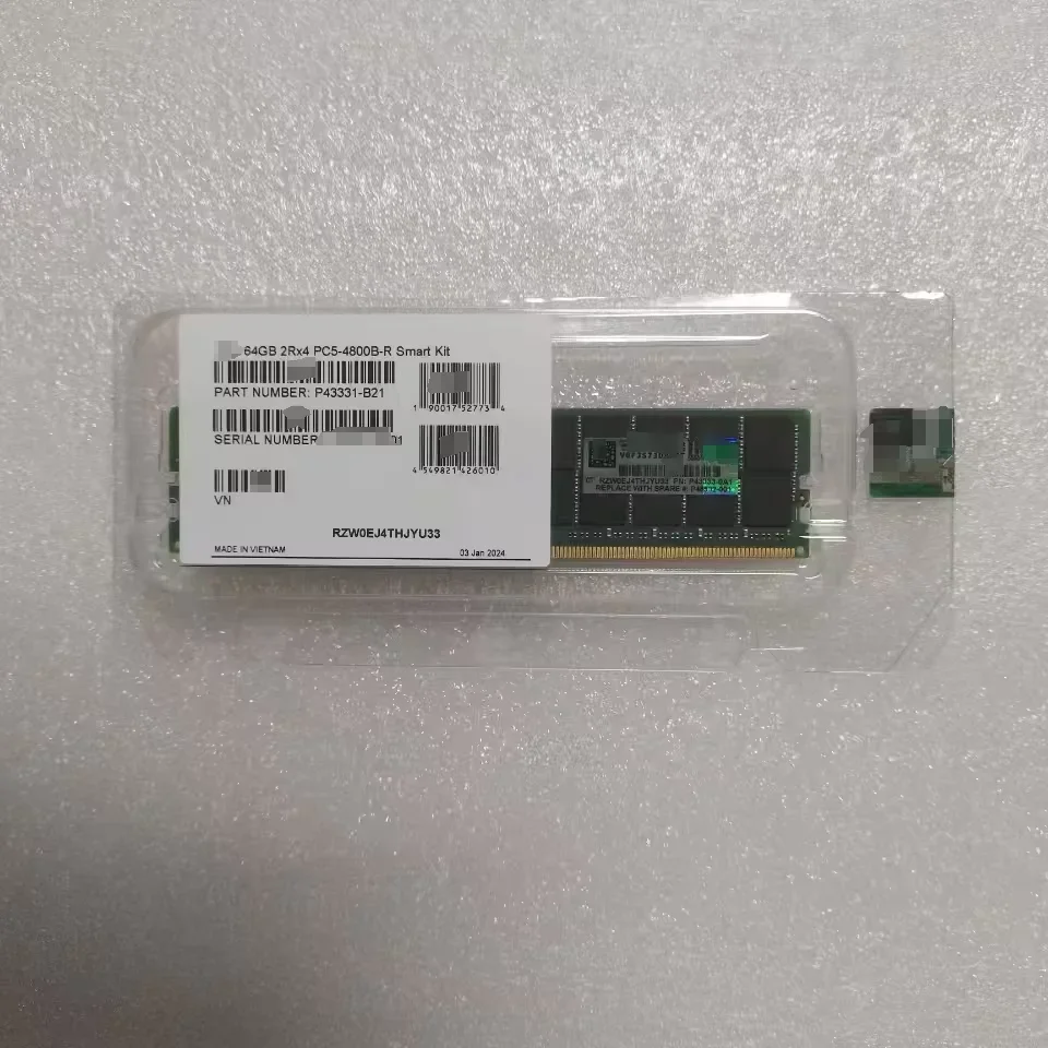 Original Server RAM P43328-B21 -1x 32GB DDR5-4800 RDIMM PC5-38400R Dual Rank x8