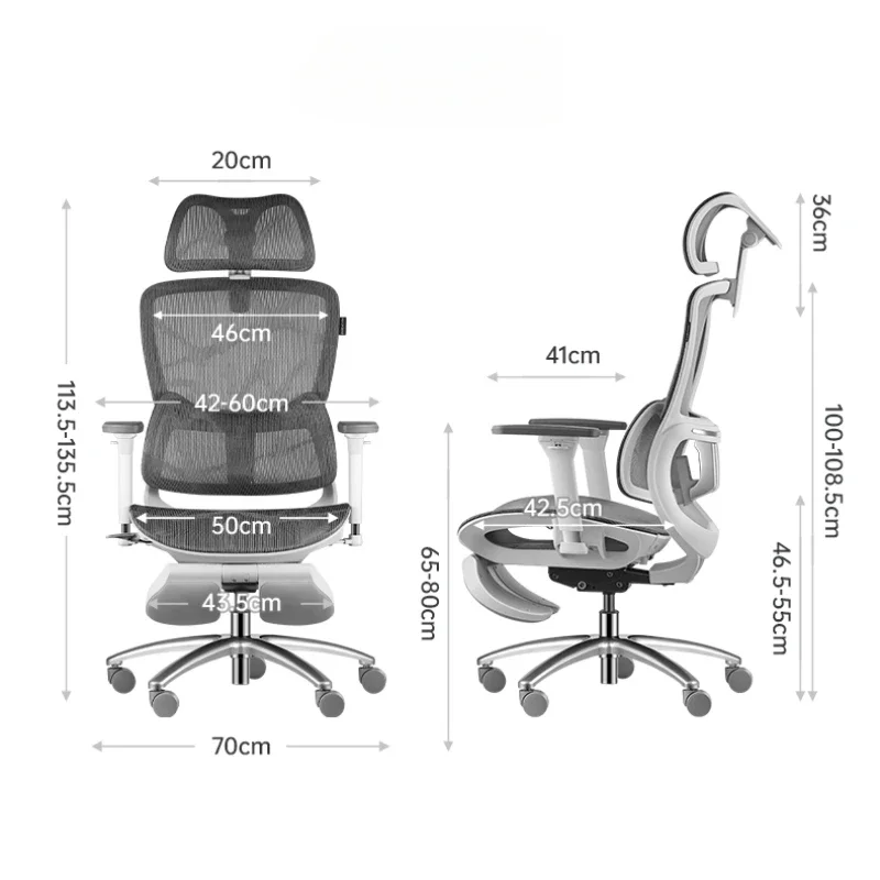 Executive Luxury Office Chair Ergonomic Black Designer Recliner Computer Chair Comfy Study Cadeira De Escritorio Furniture