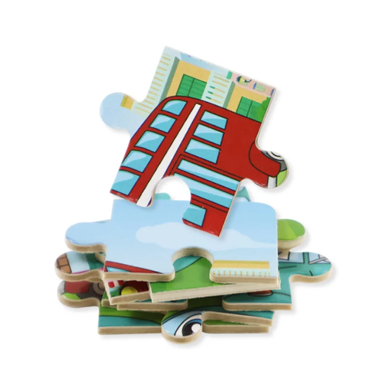 Novo 30 peças quebra-cabeça de madeira crianças dos desenhos animados animais quebra-cabeças de madeira jogos do bebê cedo brinquedos educativos para crianças presente