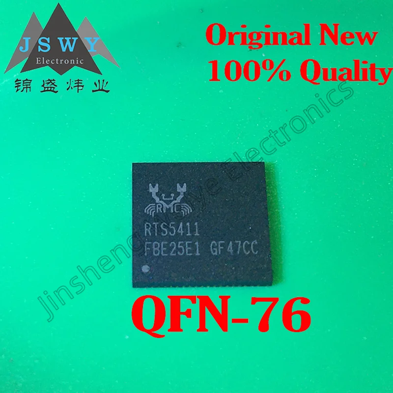 

(10/50 pieces) RTS5411-GR RTS5411 QFN-76 USB 3.0 hub controller chip Brand new original stock Fast shipping Electronic componen