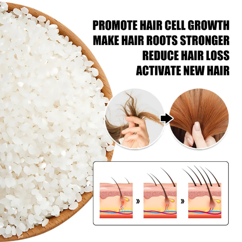 Rice Fermented Hair Growth Oil Essence Hair Oils Growth Serum Rich Nourishing Ingredients Promotes Thicker Stronger