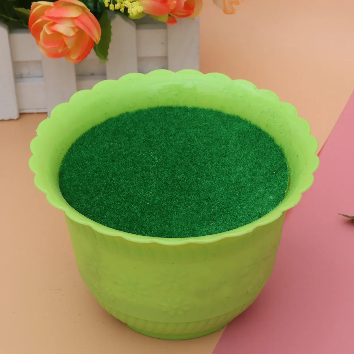 1Pcs Flower Pot Flower Mud Green Simulation Turf Premium Quality Base for Home Garden Florist Supplies Florist Supplies