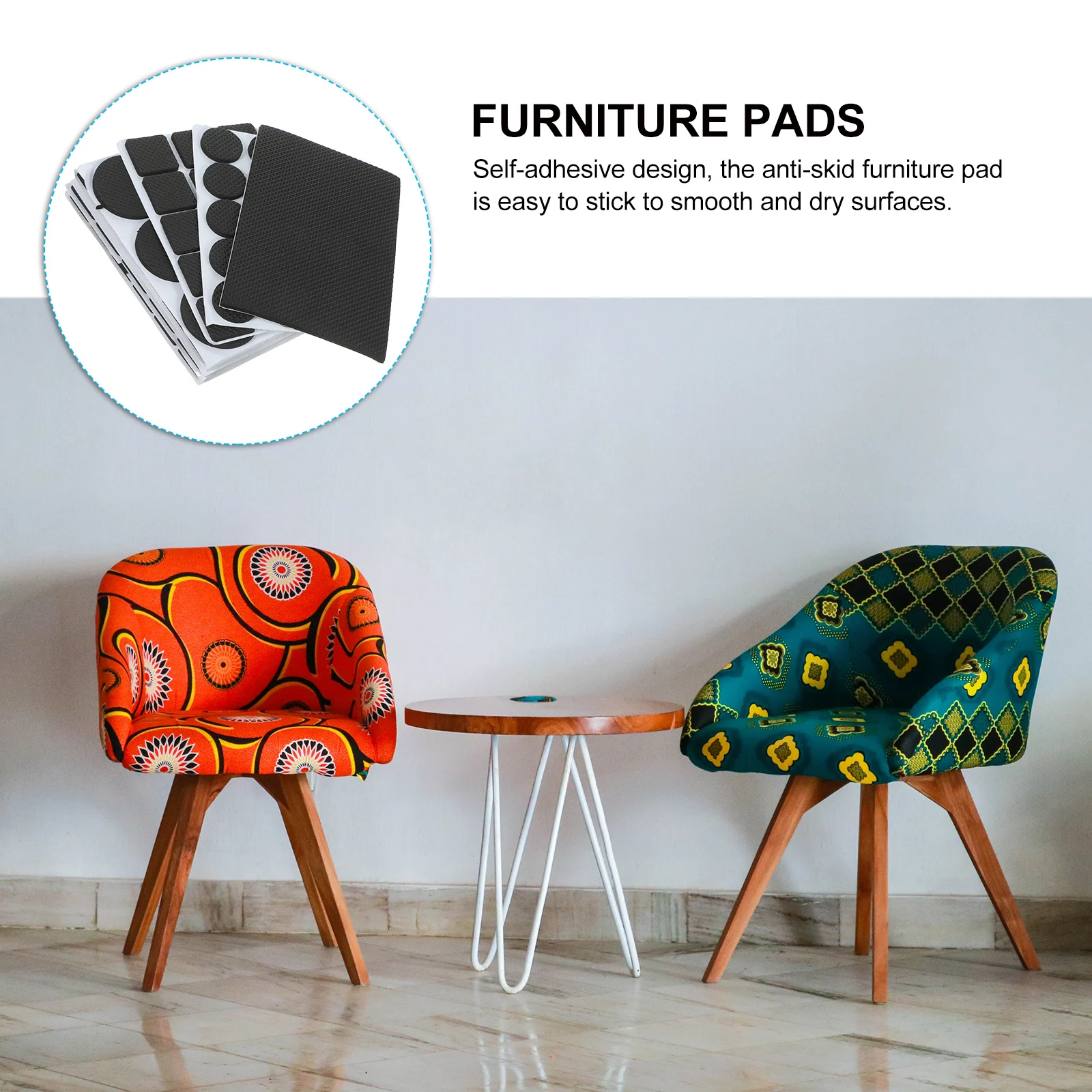 

8 Sheets Furniture Pads Non Slip Self Adhesive Chair Feet Protectors Hardwood Floor Floor Protectors Non Slip Furniture Pads