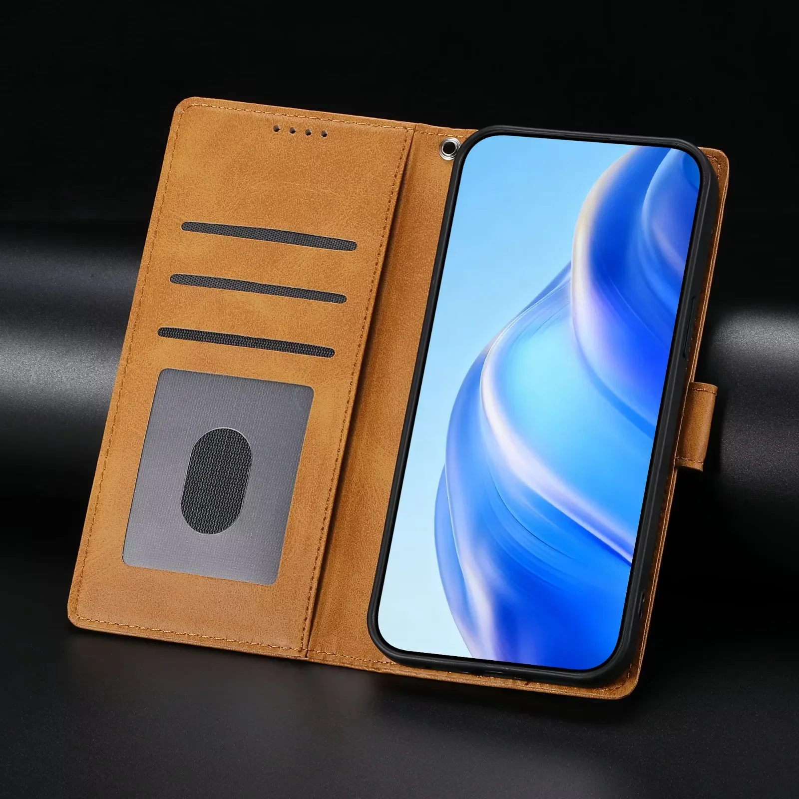 حافظة جلدية للأعمال لهاتف سامسونج S26 Ultra S24 S25 FE S23 S22 S21 S10 S9 Plus غطاء حامل محفظة Solt