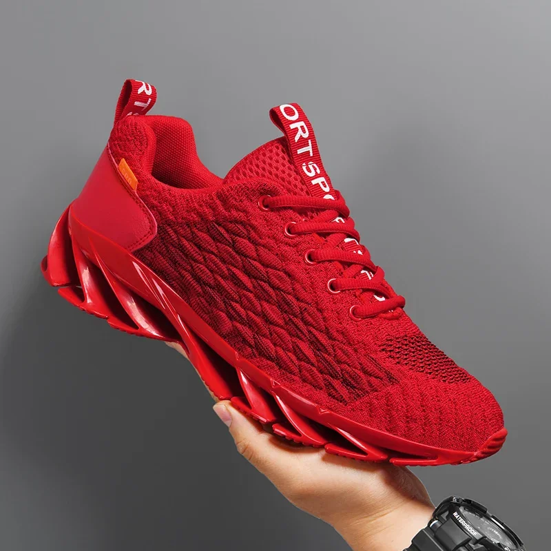 Hot Sale Summer Casual Sneakers Women Men Blade Shoes Big Size 47 Light Breathable Running Shoes Men Mesh Sports Sneakers
