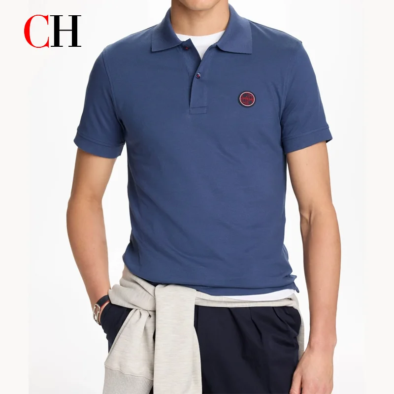 CH Red Accent Circular Rubber  - Polo Shirt Pique recension och pris