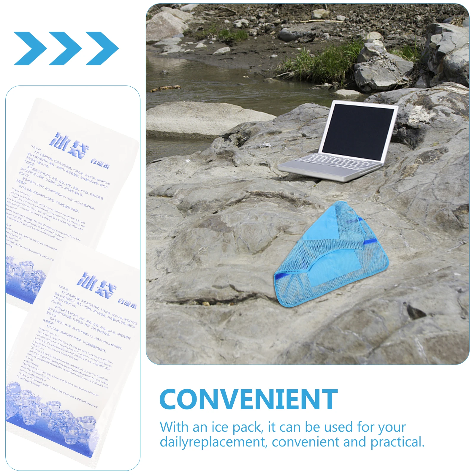 

1 set Cooling Vest for Hot Weather Reusable Washable Outdoor Clothing Ice Pack Kitchen Construction Health Care