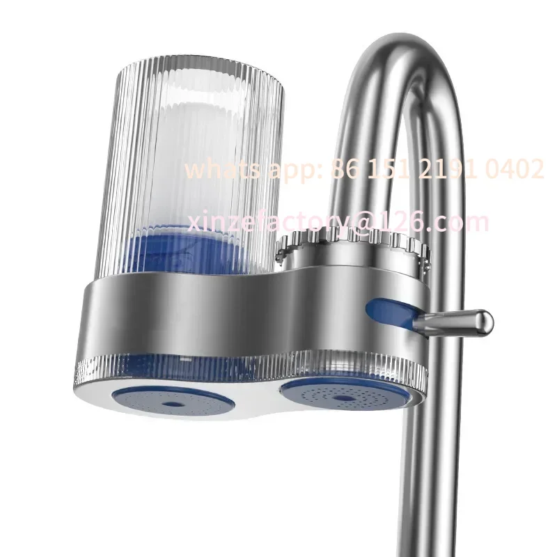

Customizable Tap Water Purifier Filter with Long Lasting Washable Ceramic Core Fits Kitchen Faucet Includes 2 Replacement Filter