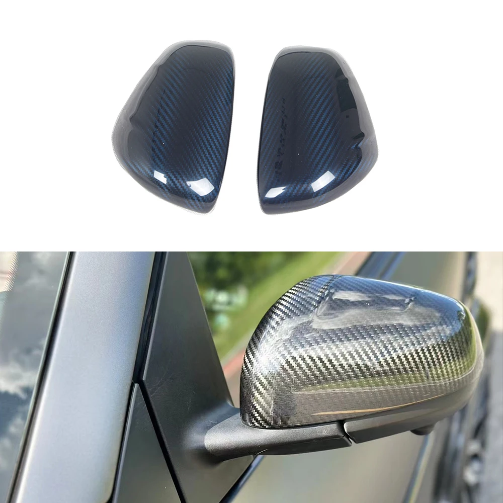 For Mercedes Benz Smart Real Dry carbon fiber Rearview Mirror Housing Side View Mirror Housing Reverse Mirror Cover 