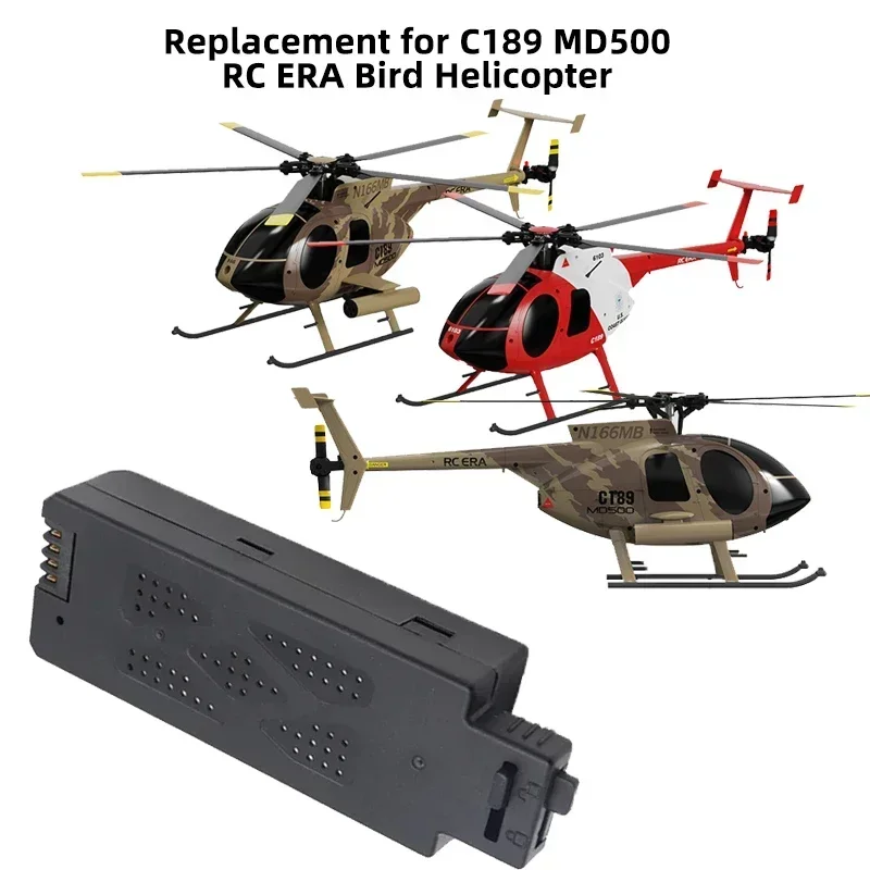 Zapasowa bateria do drona do C189 MD500 RC ptak helikoptery bateria 7.4V 1200mAh akcesoria do ogniw litowo-polimerowych części