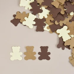 Teddy Bear Paper Confetti Cute Baby Love Green Leaf Little Daisy Table Scatter Baby Shower Wedding Kids Birthday Party Decors