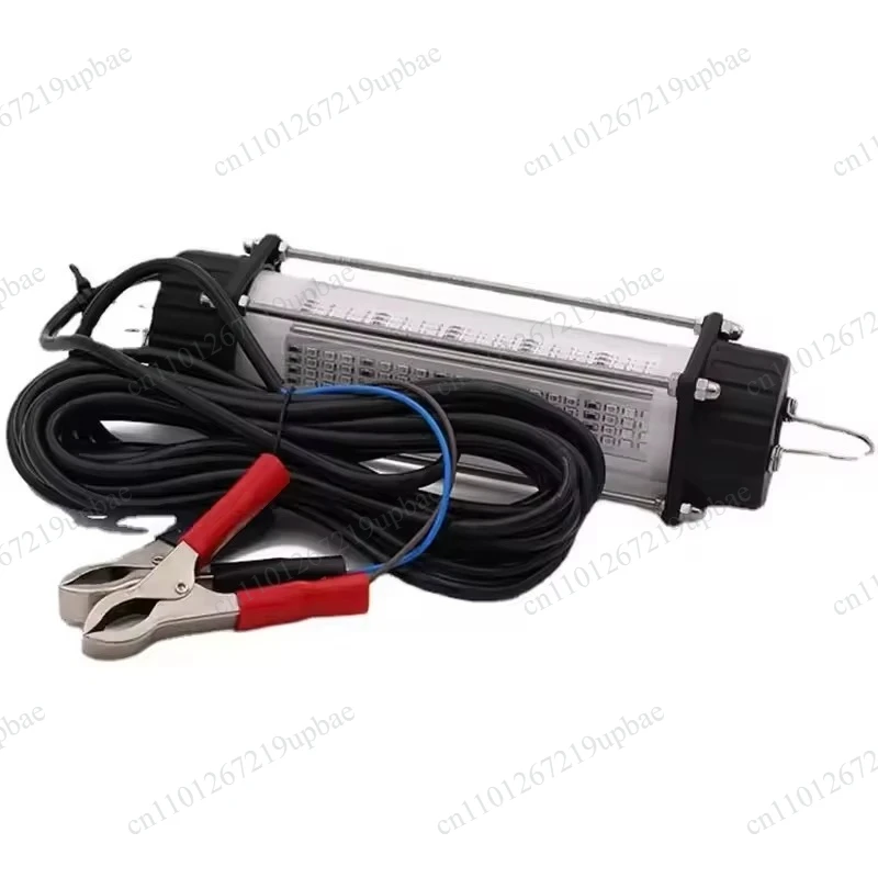 120W Submersible LED Fishing Light, High Power Waterproof Underwater Lure Bait Lamp for Night Fishing, 7M Cable