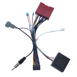 For Mazda 3 2008-2012/M 5 2008-2015/M 6 Ruiyi 2007-2012/M 8/CX-7 16Pin Car Head Unit Harness Power Adapter Cable With Canbus