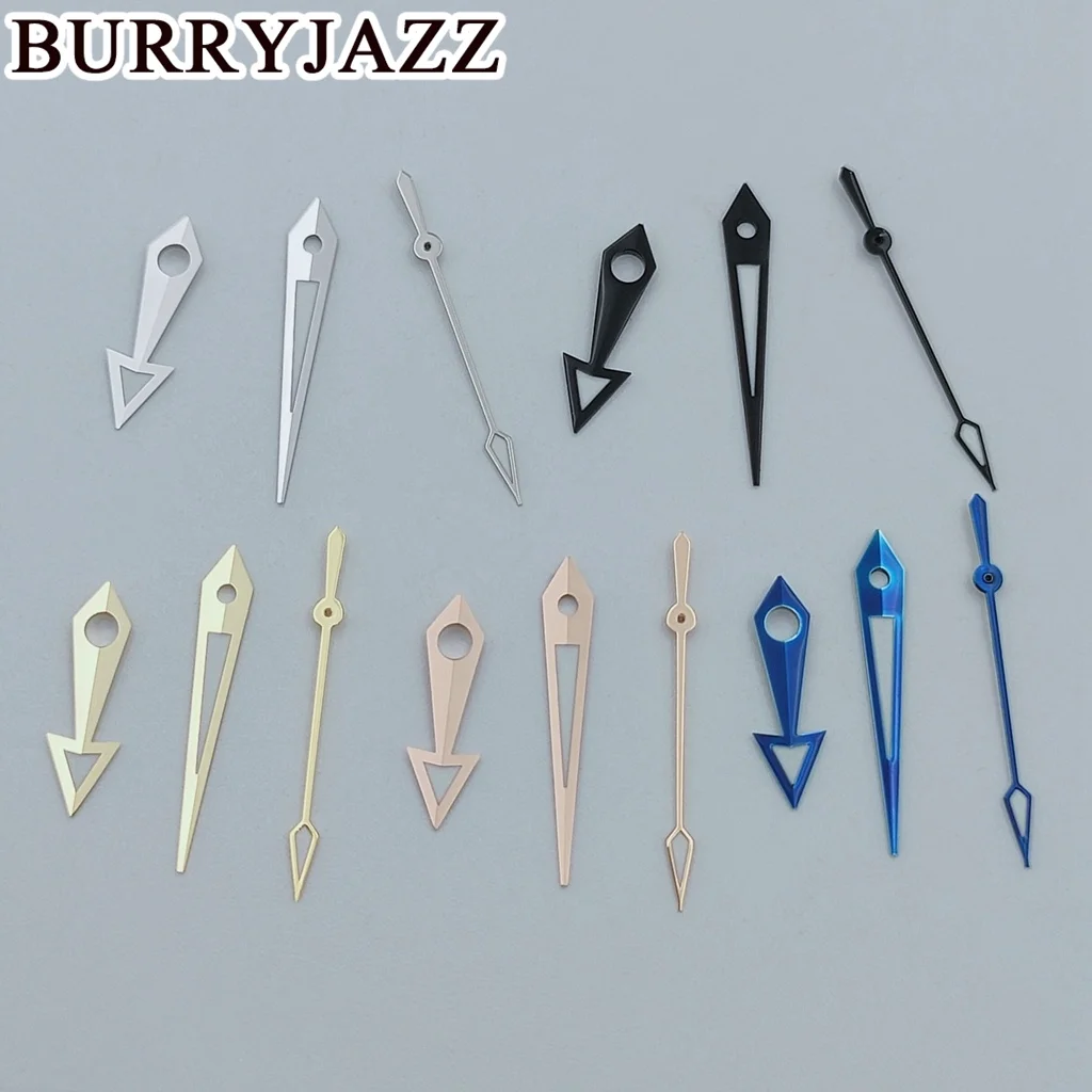 BURRYJAZZ NH35 NH36 NH38 7S26 7S36 4R35 4R36 Watch Hands Silver Black Blue Gold Rose Gold Hands Green Luminous