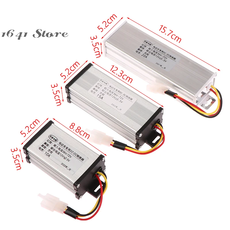 （NEW）DC 36/48/60/72V To 12V 10A 15A 20A 180W Electric Vehicle DC Converter Electric Power Transformer