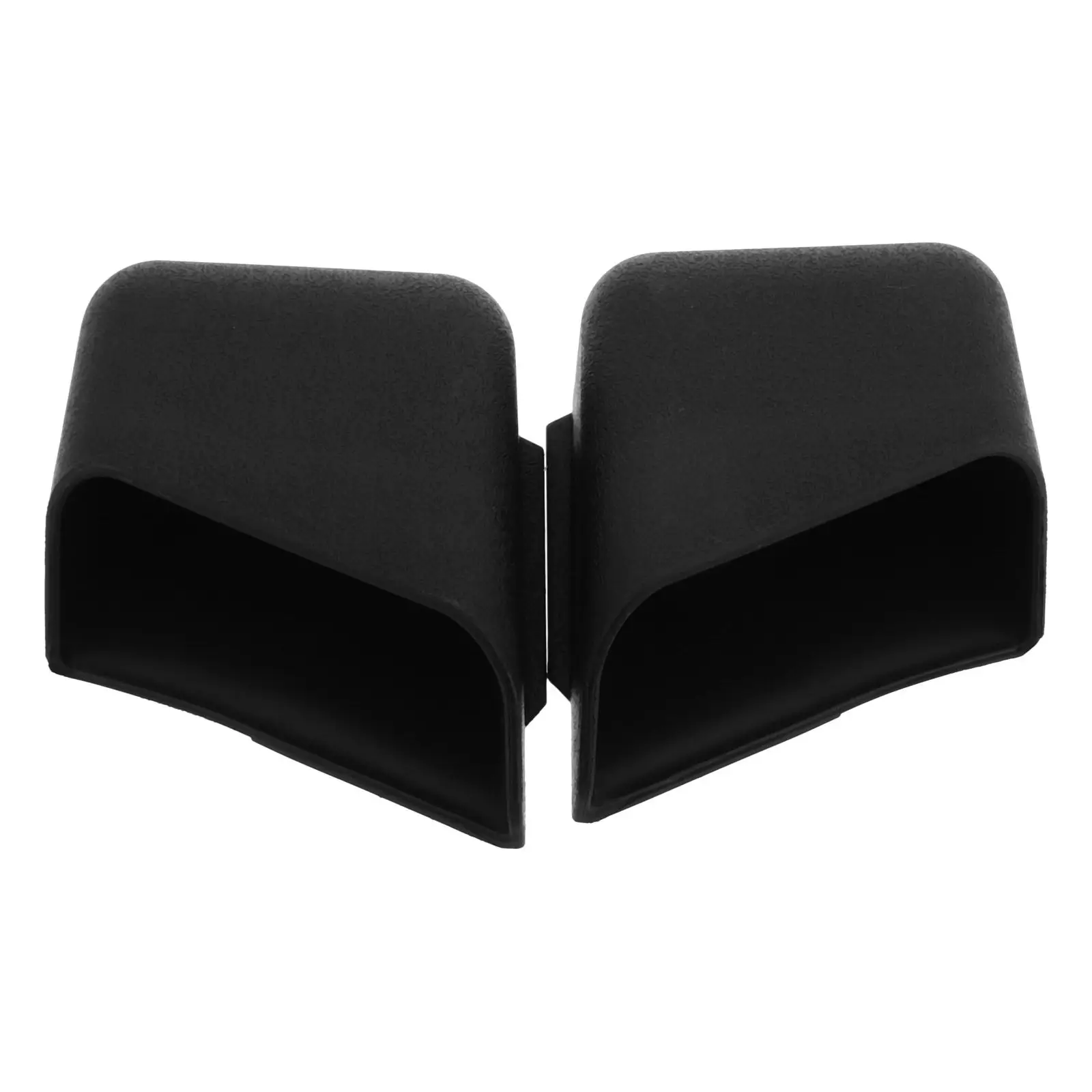 1Pair Black Adhesive Car Mirror Storage Box Phone Holder Card Organizer Rearview Mirror Mount Multifunctional Space Saving