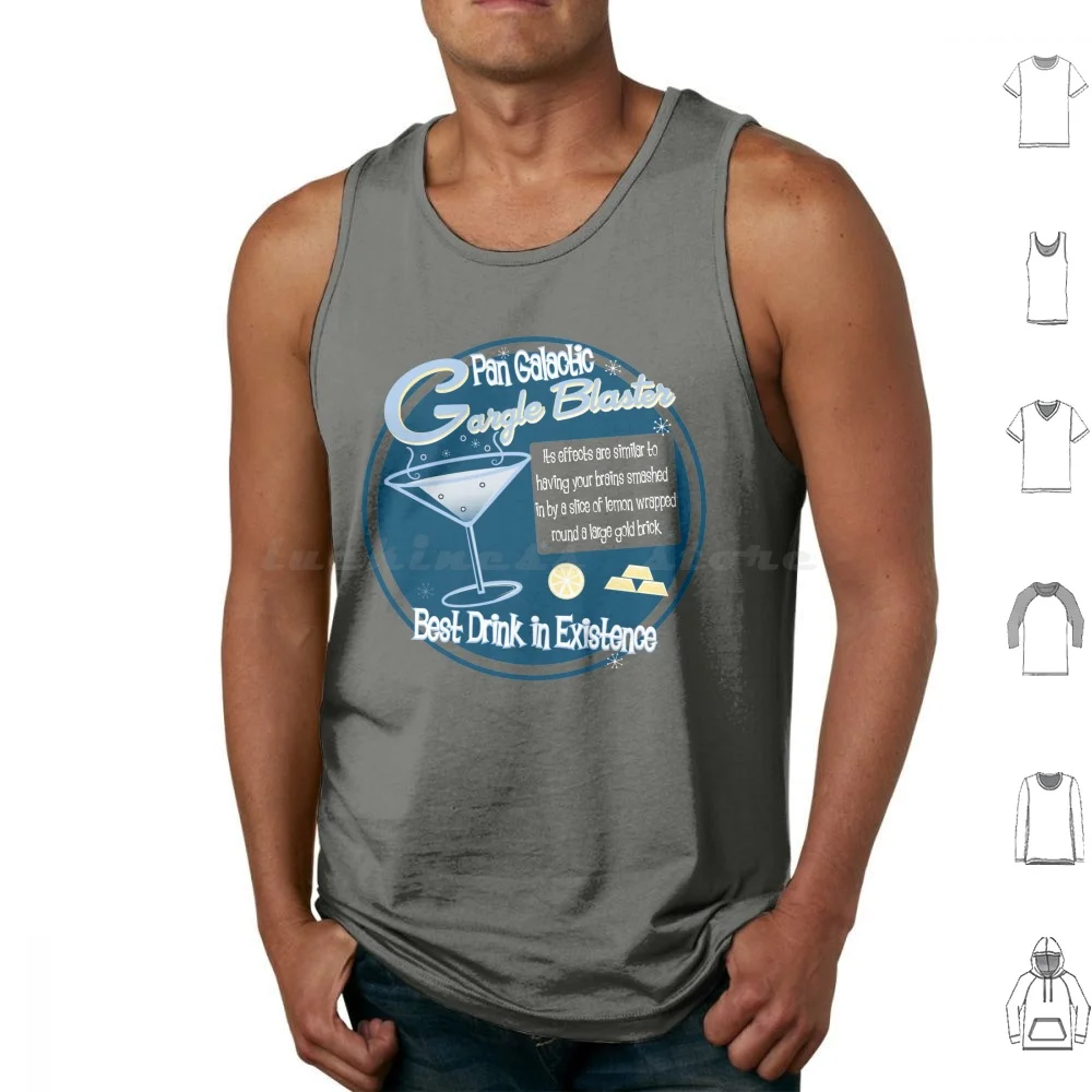 The Best Drink In Existence! Tank Tops Print Cotton The Best Drink In Existence Hitchhikers Guide To The Galaxy