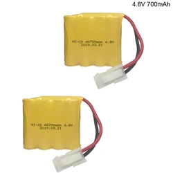 2 SZTUK/lot 4,8 V 700 mAh akumulator AA Ni-Cd do Huanqi RC Tank 508 550 RC Car HQ 611 605 aktualizacja 700 mAh akumulator NICD do modelu HQ 508