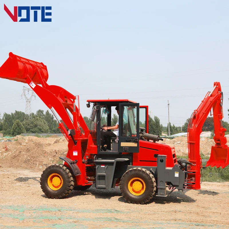 Diesel Mini Backhoe loader 3 ton 5 ton CE EPA China Sale 4 wheel drive new backhoe and loader Applicable earthmoving machinery