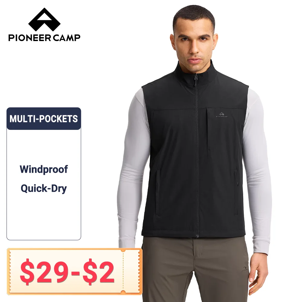 Men's Outdoor Work Vest Multi-Pockets Quick-Dry 4-Way Stretch Vest