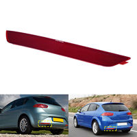 For Seat Leon 1P1 09-12 Left Hand Rear Bumper Reflector Light Assembly Red Lens