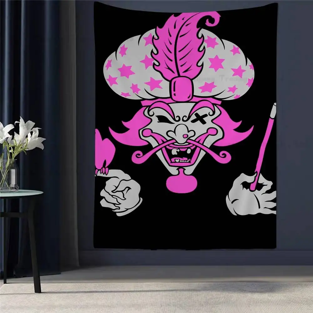 

Insane Clown Posse Band Printed Large Wall Tapestry Hanging Tarot Hippie Wall Rugs Dorm Home Decor