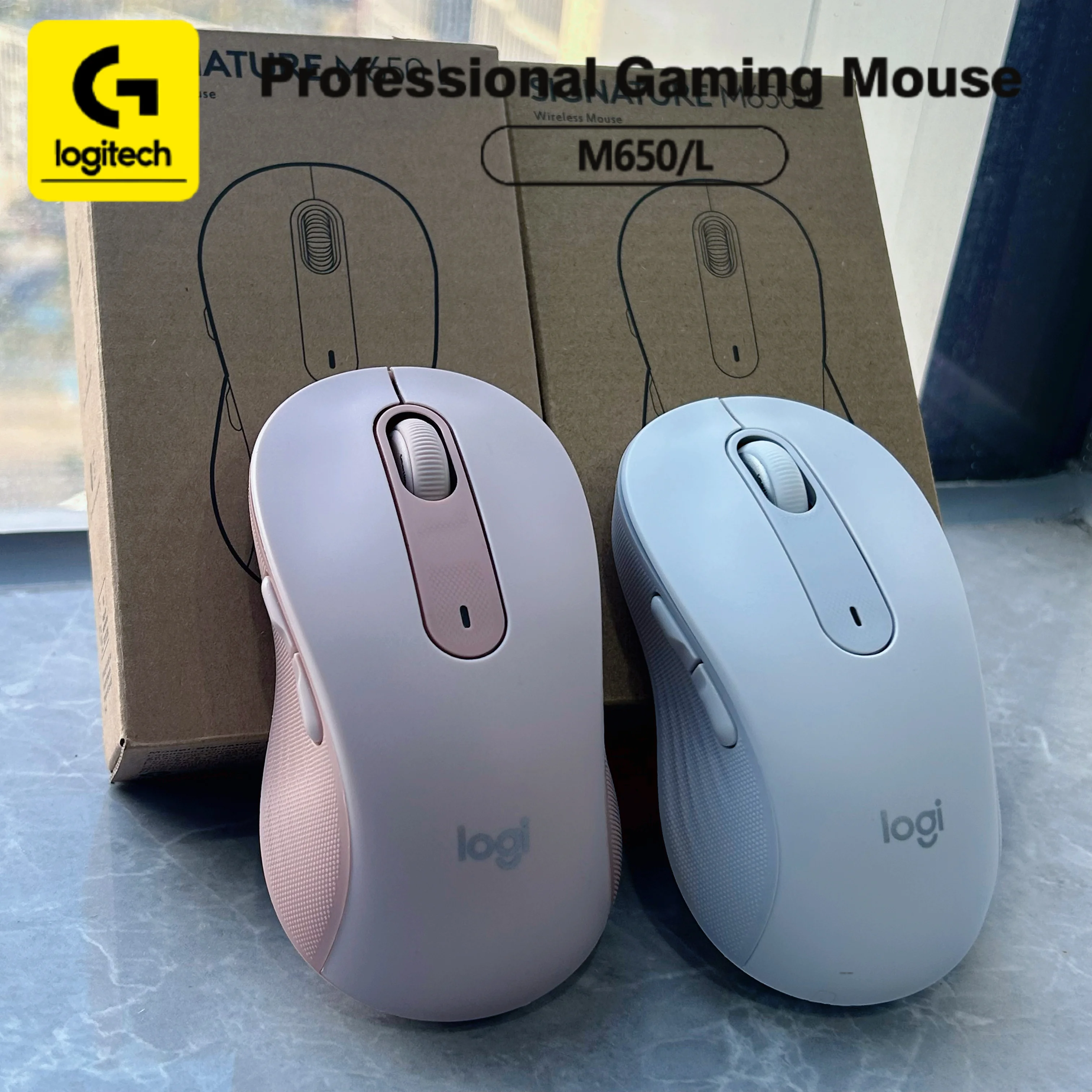 [Professional Choice] Logitech M650L Wireless Bluetooth Mouse, featuring silent clicks and a precise optical sensor
