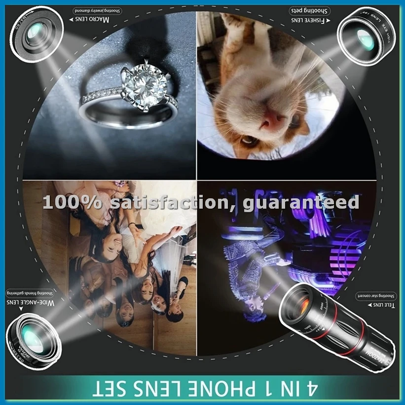 28倍hd携帯電話カメラレンズ望遠鏡ズームマクロレンズスマートフォン用魚眼レンズ-携帯電話用レンズ-vvnb