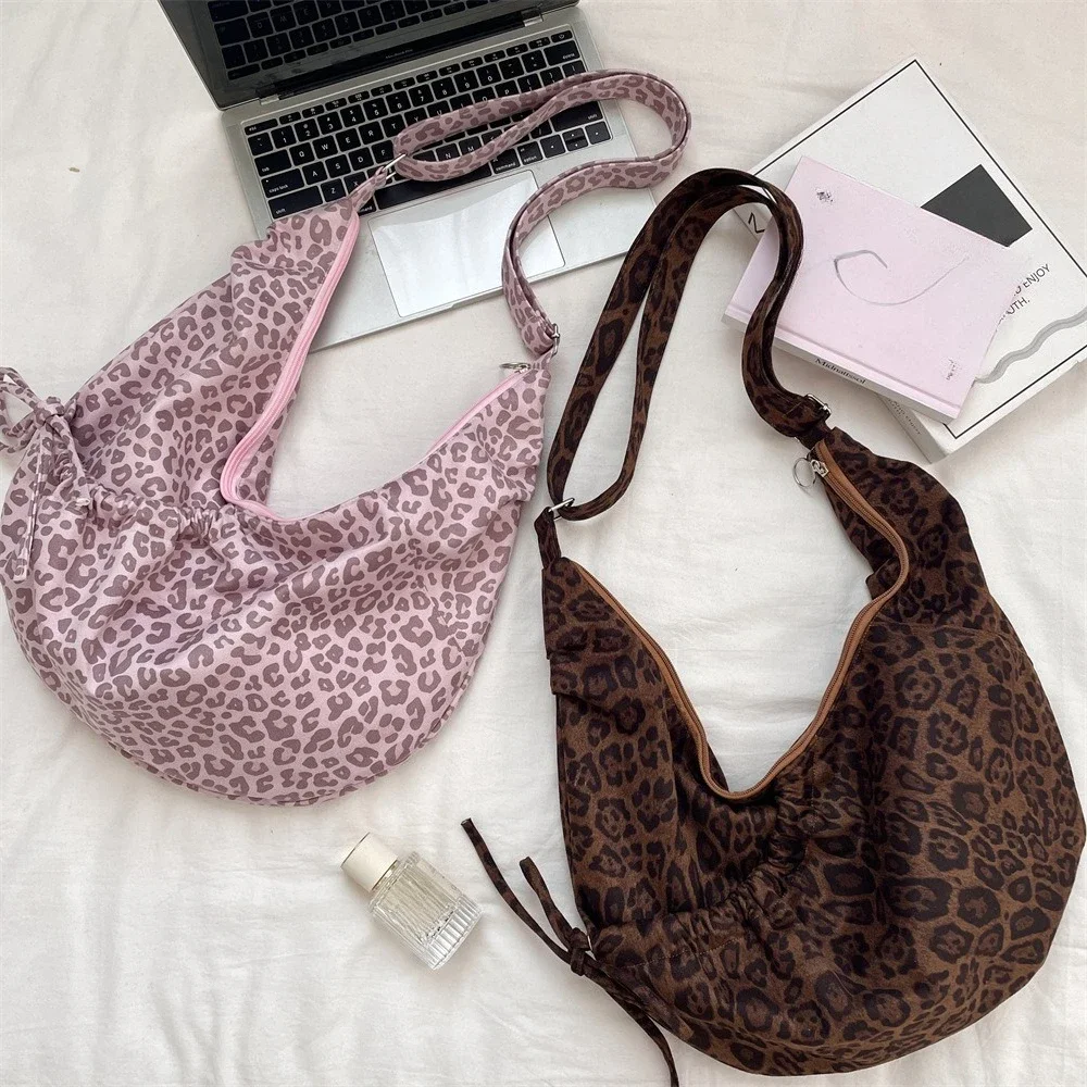 Umhängetaschen mit Leopardenmuster für Damen, große Kapazität, Umhängetaschen, multifunktionale Handtasche, Geldbörse