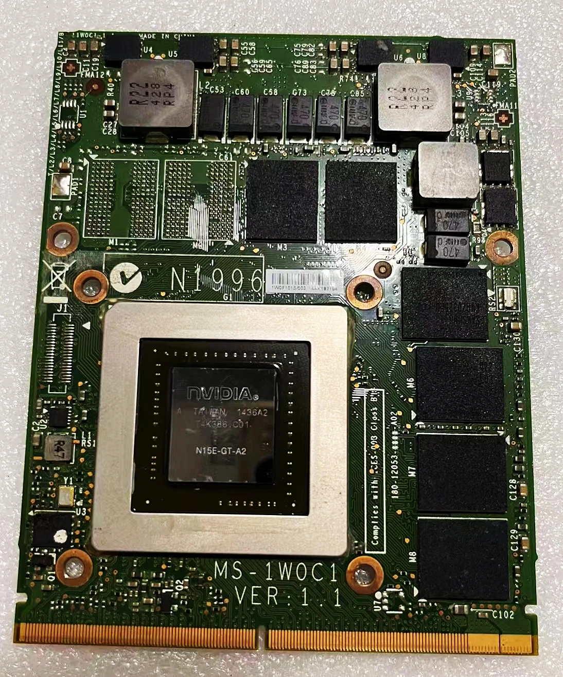 

GT70 GT60 Ноутбук GTX870M Плата видеокарты MS-1762 MS-1763 MS-16F3 MS-16F4 TESED OK