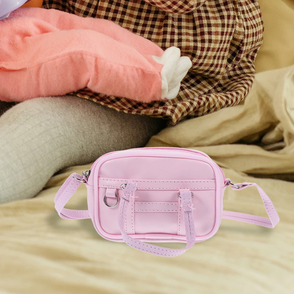 

2 Pcs Children's Toy Bags Cross Body Purse Crossbody Satchel Dress-up Accessories Mini Dollhouse Outfit Crossbag