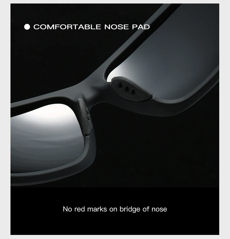 KAROS Mode Sport Sonnenbrille Polarisierte UV-Schutz Personalisierte Brille Runder Rahmen Herren Und Damen UV400 Brillen YZ2012 – Detail 7