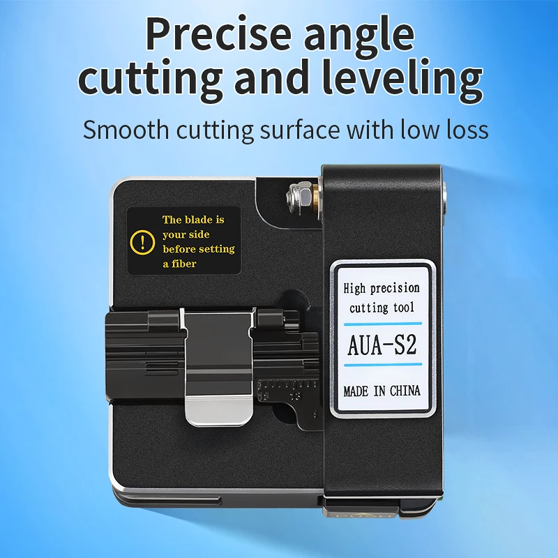 COMPTYCO AUA-S2 Fiber Cleaver Optical Fiber Cable Fusion Splicing/Cold Splicing Cutting Knife FTTH Tool Fiber Optic Cutter