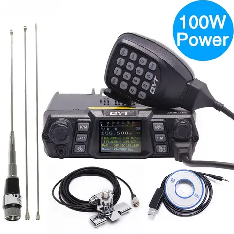 QYT KT-780 प्लस 100W शक्तिशाली VHF 136-174Mhz हैम कार मोबाइल रेडियो ट्रांसीवर KT780 200CH लंबी दूरी का शौकिया ट्रांसीवर 10 best sales qyt kt 780 प्लस - №6