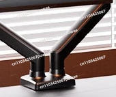 Dual Monitor Stand, 17-32 inch, Monitor Arm Mount, Desk Base, Rotatable Portrait/Landscape, Height Adjustable Arm