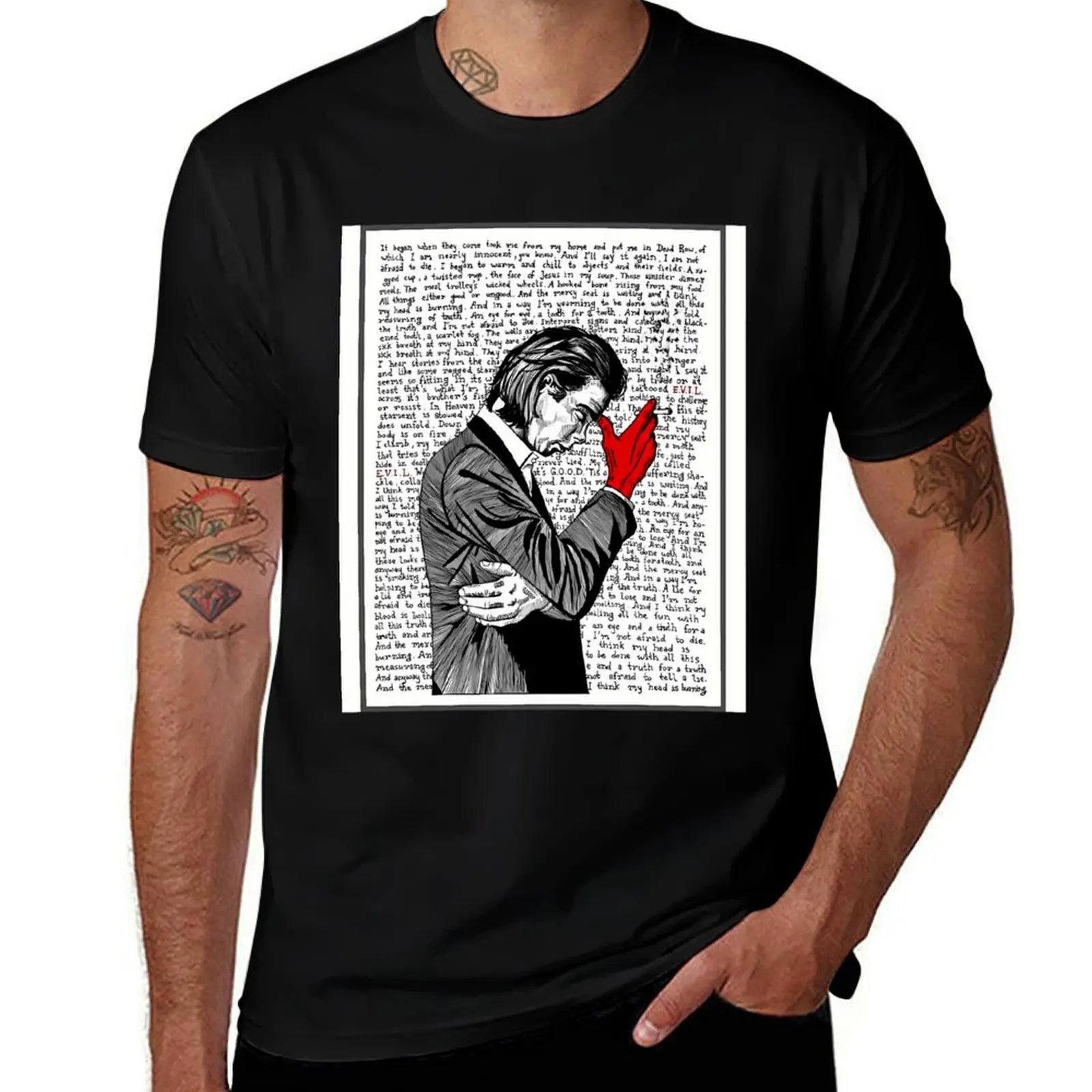 Nick Cave nick Cave T-Shirt summer tops shirts graphic tee plain men graphic t shirts