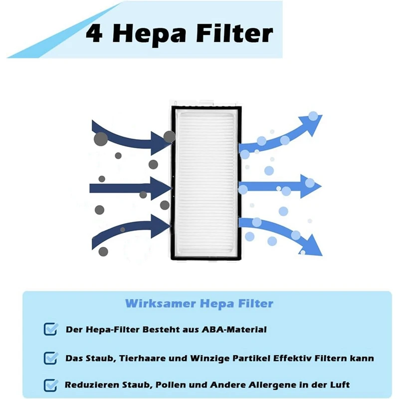 ABBN-For Roborock Qrevo Curv, P20 Pro Vacuum Cleaner Main Side Brush Hepa Filter Mop Cloth Dust Bags Replacement Parts Set