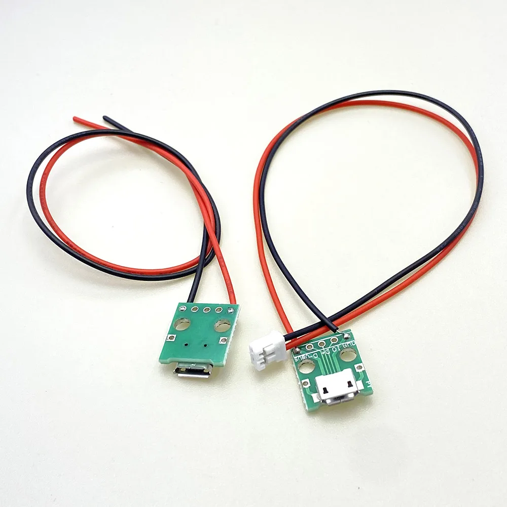 Conector hembra Micro USB a DIP, placa de ruptura, Cable de carga, placa de soldadura, enchufe tipo c PCB con adaptador convertidor de Cable