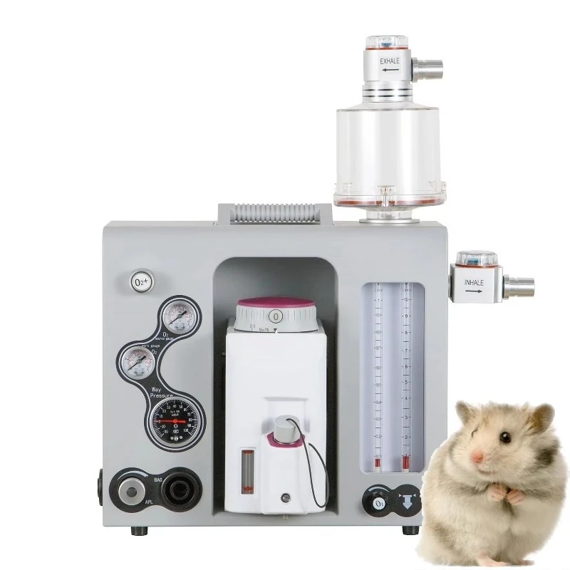 Compact Portable Veterinary Anesthesia Machine Lightweight Design Pet Anesthetic Equipment With Evaporator