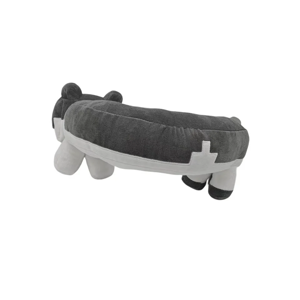 Boneca de gato de pelúcia em forma de U cinza para presente infantil