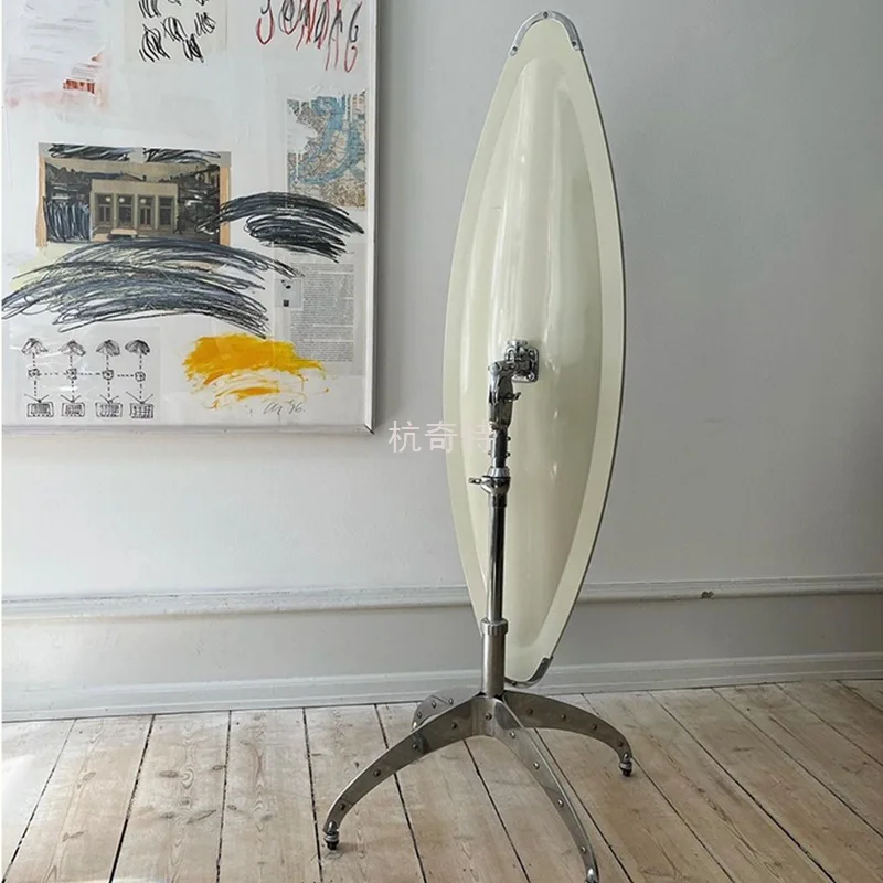 Miroir pleine longueur du sol au plafond, vent industriel mobile